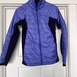 Patagonia Blue and Black Quilted Jacket